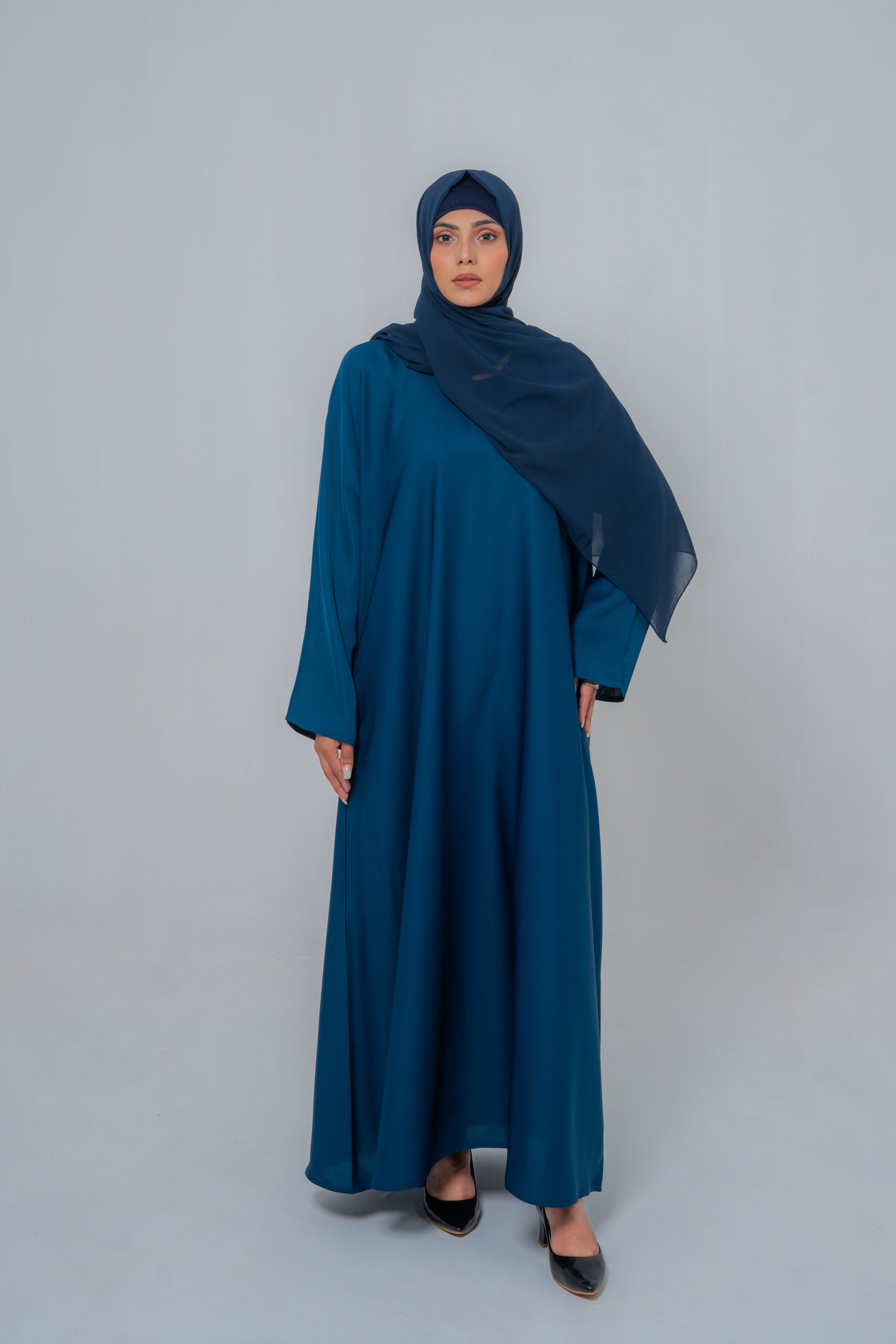 Essential Pantone Blue Maxi Abaya – Effortless Grace | Mastoor by KNJ