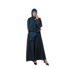 Essential Black Maxi Abaya – Minimal Elegance | Mastoor by KNJ