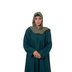 Emerald Green Basic Maxi Abaya – Elegant Everyday Modesty | Mastoor by KNJ