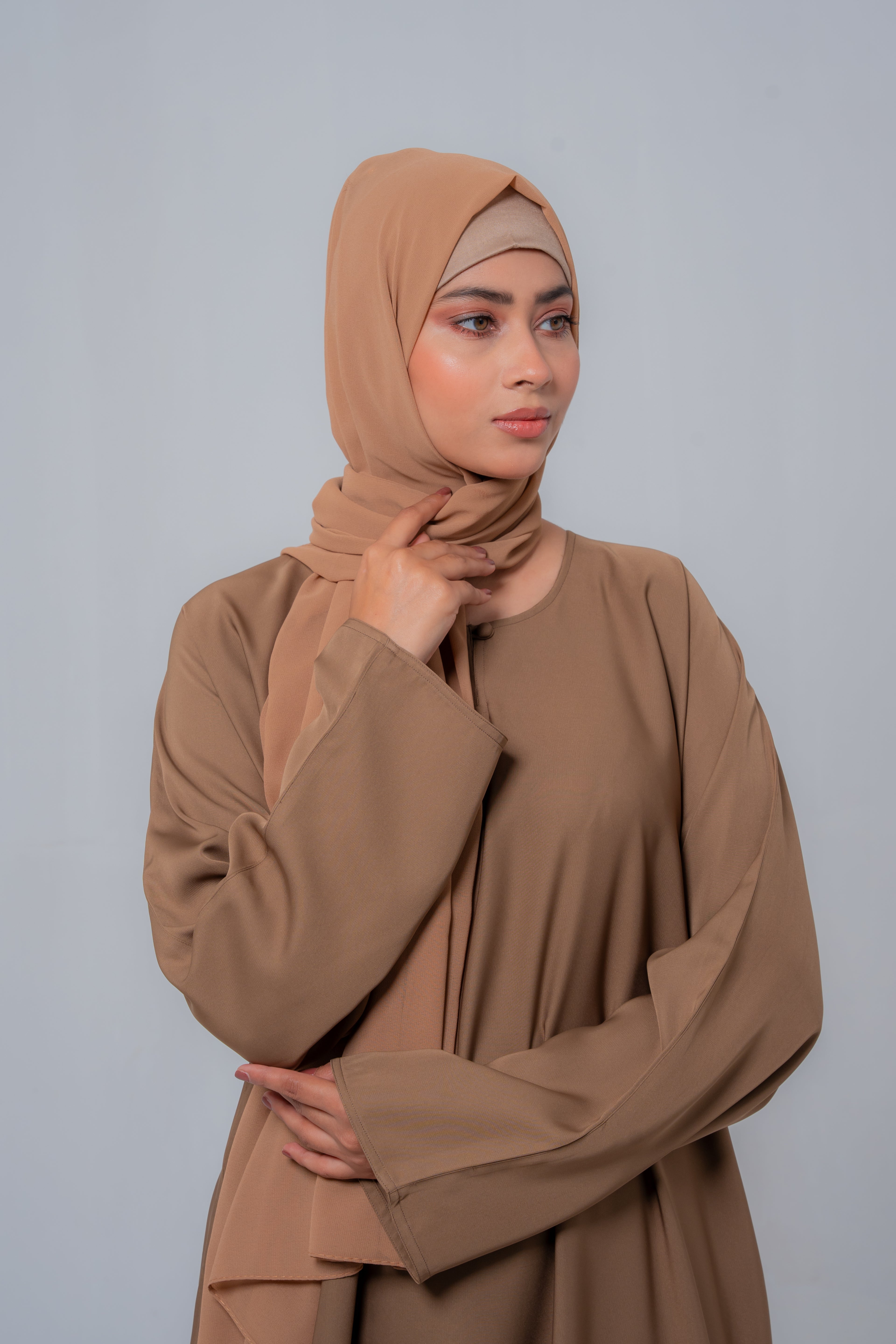 Camel Basic Maxi Abaya – Everyday Modest Elegance | Mastoor by KNJ