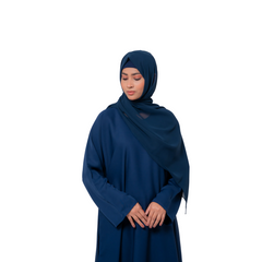 Essential Dark Blue Maxi Abaya – Modest Simplicity | Mastoor by KNJ