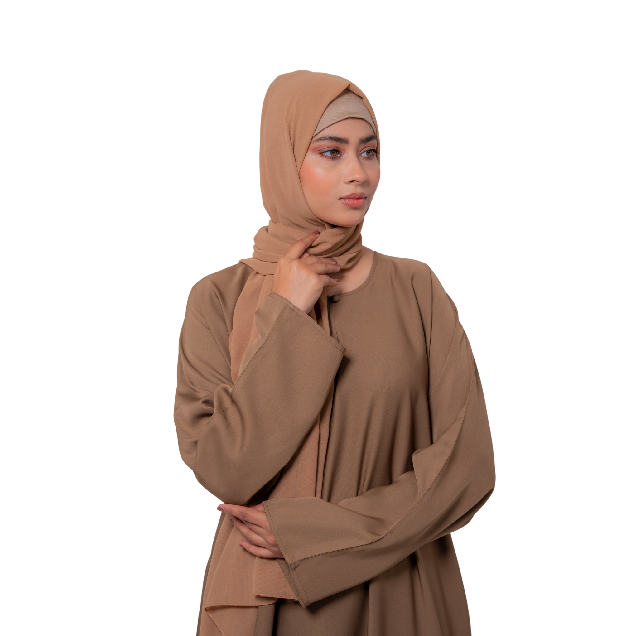 Camel Basic Maxi Abaya – Everyday Modest Elegance | Mastoor by KNJ
