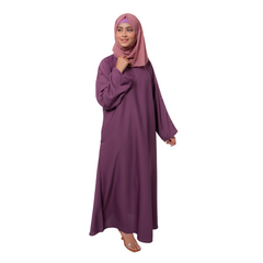 Pearly Purple Basic Maxi Abaya – Modest Elegance in Every Step | Mastoor by KNJ