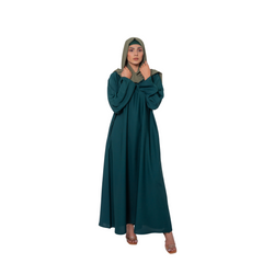 Emerald Green Basic Maxi Abaya – Elegant Everyday Modesty | Mastoor by KNJ