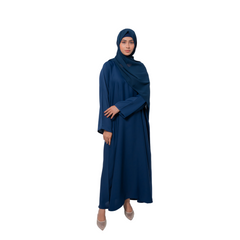 Essential Dark Blue Maxi Abaya – Modest Simplicity | Mastoor by KNJ