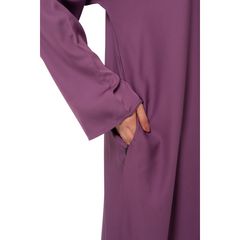 Pearly Purple Basic Maxi Abaya – Modest Elegance in Every Step | Mastoor by KNJ