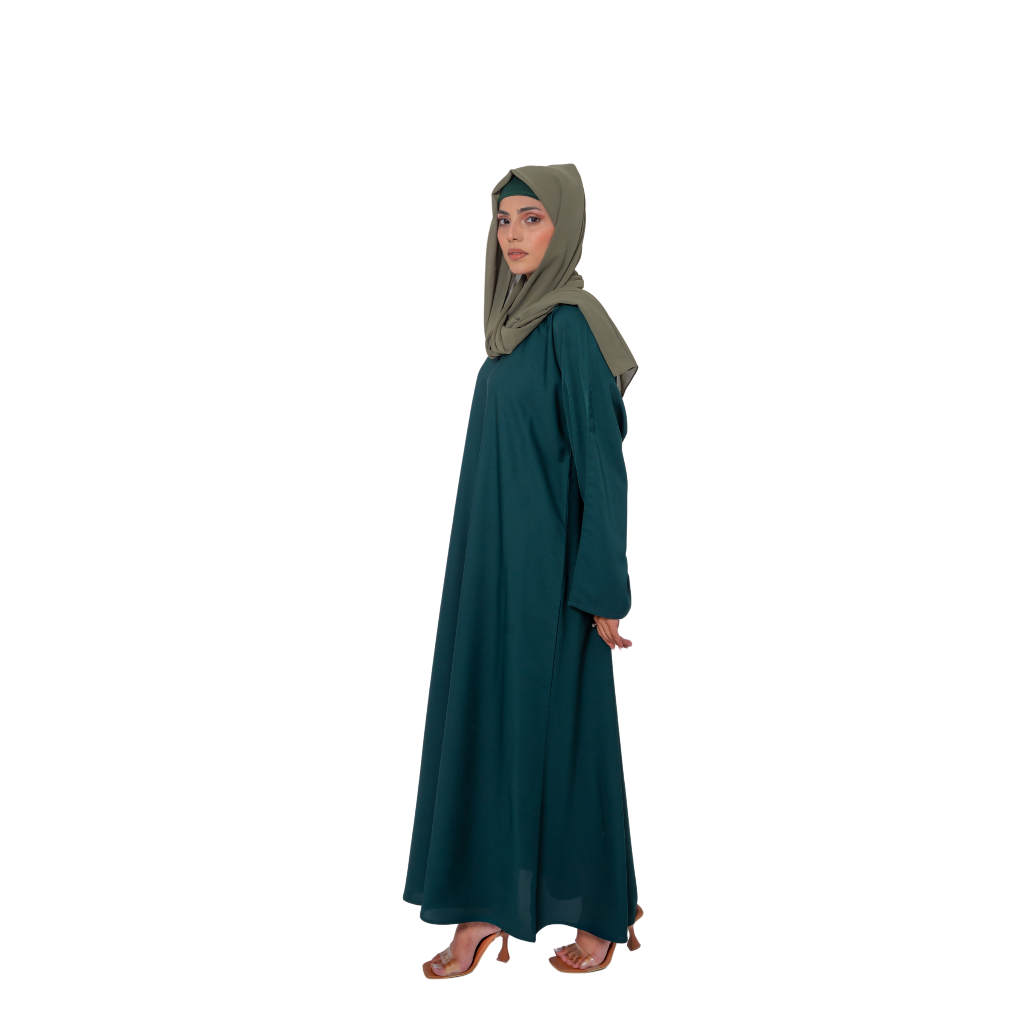 Emerald Green Basic Maxi Abaya – Elegant Everyday Modesty | Mastoor by KNJ