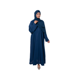Essential Dark Blue Maxi Abaya – Modest Simplicity | Mastoor by KNJ