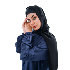 Basic Gripper Abaya in Bluish Zoom Fabric | Elegant Everyday Maxi Style | Mastoor by KNJ
