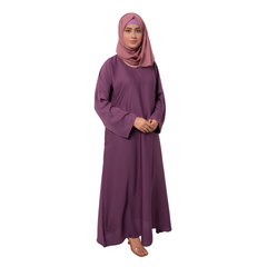 Pearly Purple Basic Maxi Abaya – Modest Elegance in Every Step | Mastoor by KNJ